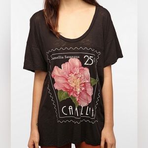 UO Truly Madly Deeply Camellia Graphic Tee